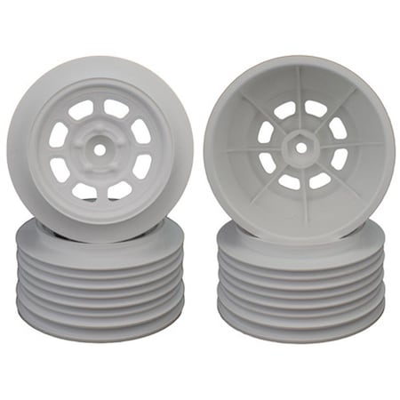 De Racing Speedway Rear SC Wheels for Traxxas Slash, White DERDS4RW